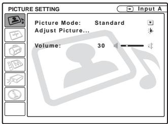 SONY VPL-CS5 - Selecting the Menu Language - 2