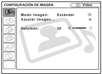 SONY VPL-CS5 - Cuando se introduce la seals de video - 1