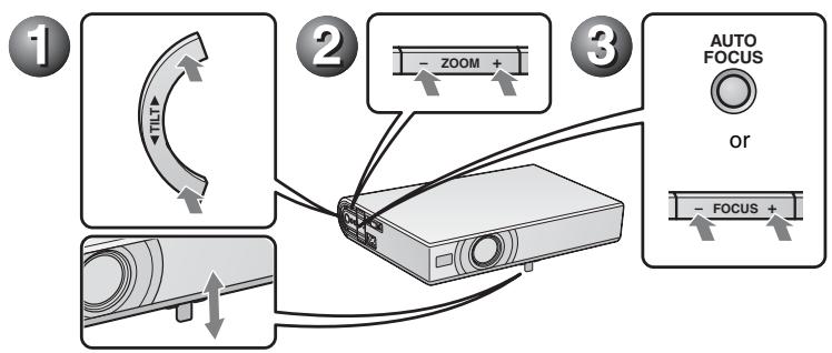 SONY VPL-CX21 - Adjusting the Projector - 1
