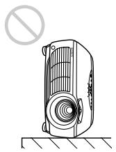 SONY VPL-PX10 - Toppling the unit - 1