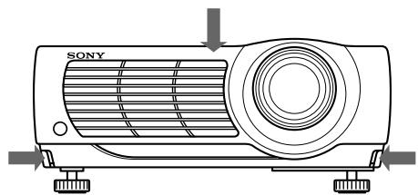 SONY VPL-PX10 - To adjust the height - 2
