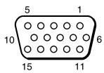 SONY VPL-PX10 - Affectation des broches - 1