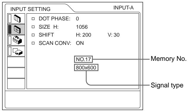 SONY VPL-PX10 - The INPUT SETTING Menu - 2