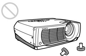 SONY VPL-PX10 - Extracción de los ajustadores - 1