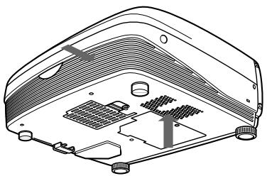 SONY VPL-PX10 - To clean the ventilation holes - 1