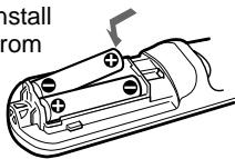 SONY VPL-PX10 - Battery installation - 2