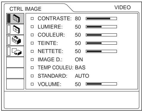 SONY VPL-PX10 - Le menu CTRL IMAGE - 1
