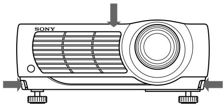 SONY VPL-PX10 - Pour régler la hauteur - 2