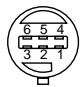 SONY VPL-PX10 - MOUSE connector (6-pin, female) - 1