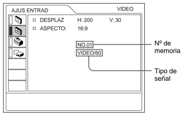 SONY VPL-PX10 - Menu AJUS ENTRAD - 1