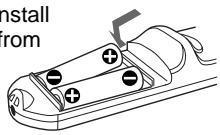 SONY VPL-PX10 - Battery installation - 2