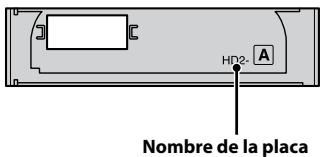 HD2- A Nombre de la placa