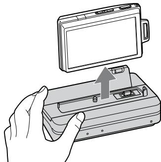 SONY CSS-HD2 - Removing the camera from the Cyber-shot Station - 1