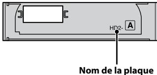 HD2- Nom de la plaque