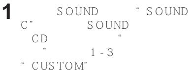 1 SOUND " SOUND C" SOUND CD " " 1 - 3 " CUSTOM"