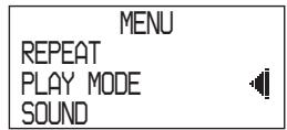 MENU REPEAT PLAY MODE SOUND