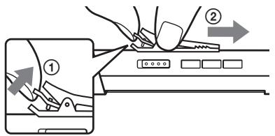 SONY D-NE900LS - To use the clip on the remote control - 1