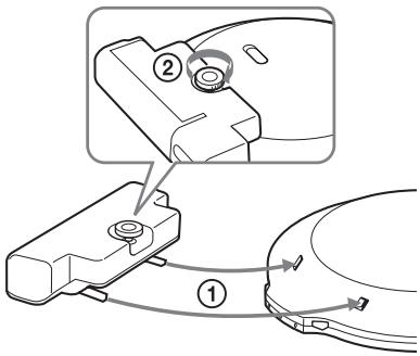 SONY D-NE900LS - Using the dry battery - 2