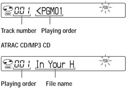 SONY D-NE900LS - Playing tracks in your favorite order (PGM play) - 1