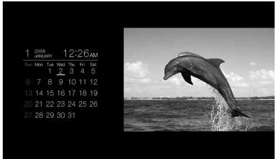 SONY DPF-D70 - Mode d'affichage du calendrier - 1