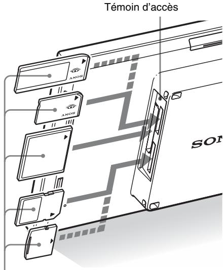 SONY DPF-D70 - Insertion d'une carte mémoire - 1