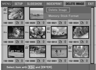 SONY DPP-EX5 - Suppression d'une ou de plusieurs images sélectionnées - 1