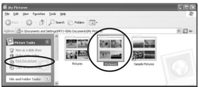 SONY DPP-EX5 - To print from My Pictures (when using the Windows XP Home Edition/Professional only) - 1