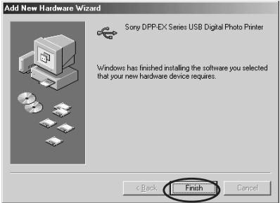 SONY DPP-EX5 - When using the Windows Me - 3