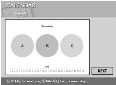 SONY DPP-EX5 - Making a calendar - 2