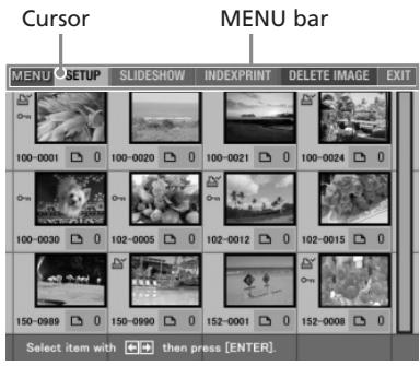 SONY DPP-EX5 - What you can do with the MENU - 2
