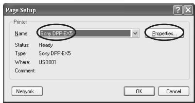 SONY DPP-EX5 - Notes - 2