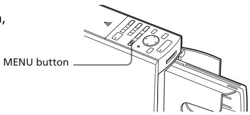 SONY DPP-EX5 - What you can do with the MENU - 1