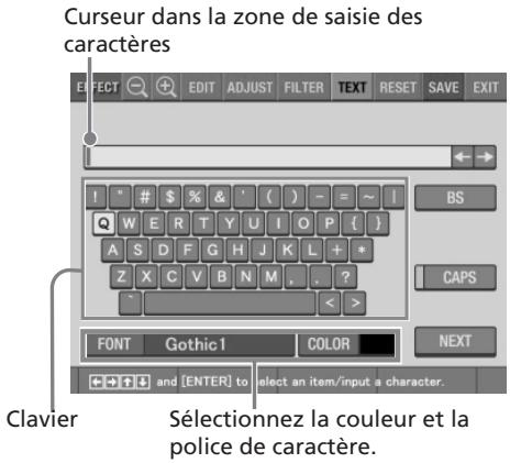 SONY DPP-EX5 - Saisie de caractères sur une image - 1