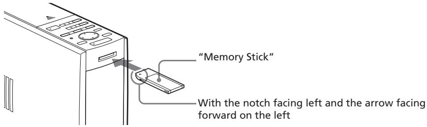 SONY DPP-EX5 - Inserting a "Memory Stick" - 1