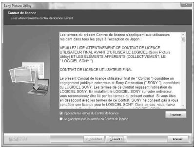 Sony Picture Utility L'oré affériement le contrat de licence suivant Les termes du présent Contrat de licence s'appliquent aux utilisateurs réservent dans tous les pays à l'exception de l'opoi VEUILLEZ LIRE ATTENTIVEMENT CE CONTRAT DE LICENCE UTILISATEUR FINAL, AVANT D'UTILISER LE LOGICIEL (Sony Picture Utility) ET LES ÉLEMENTS AFFÉRÉNTES (COLLECTIVEMENT, LE LOGICIEL SOXY \). CONTRAT DE LICENCE UTILISATEUR FINAL Le présent Contrat de licence utilisateur final « "Contrat" ) constitue un engagement juridique entre vous et Sony Corporation (" SOXY"), concédant du logiciel SONY. Les termes de ce Contrat hégippent Utilisation du LOGICIEL SONY. En installant le LOGICIEL, SOXY sur votre ordinateur, vous recommandez être par les termes du présent contrat. Si vous rêtes en désacord avec les termes de ce Contrat, SOXY ne consent pas à vous concéder une licence pour le LOGICIEL SONY. Dans ce cas, vous n'avez : • Agroupe les termes du Contrat de licence • Le discasse les termes du Contrat de licence [heimer]