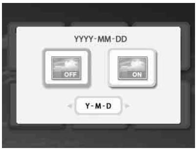 YYYY-MM-DD OFF ON Y-M-D