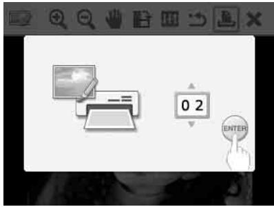 SONY DPP-FP75 - Réglez le nombre d'impressions. - 1