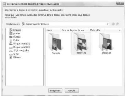 SONY DPP-FP75 - Pour enregistrer un dossier de navigation - 1