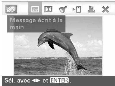 SONY DPP-FP85 - Pour superposer un texte écrit à la main - 1