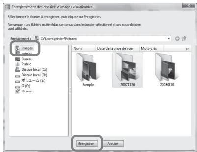 SONY DPP-FP85 - Pour enregistrer un dossier de navigation - 1