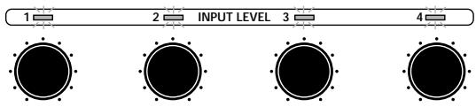 SONY DPS-V55M - Tournez INPUT LEVEL (1~4) pour ajuster les niveaux d'entrée. - 1