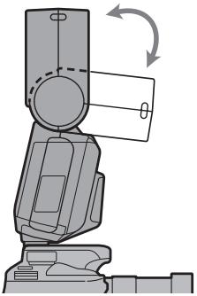 SONY HVL-F36AM - Schwenken Sie den Blitzkopf nach oben. - 1
