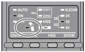 SONY HVL-F36AM - Rotate the flash upwards. - 2