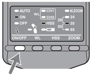 SONY HVL-F36AM - Press the flash ON/OFF button to return to normal status. - 1