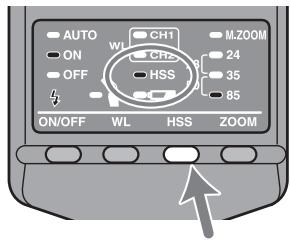 SONY HVL-F36AM - Press the high-speed sync button (HSS). - 1