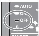 SONY HVL-F36AM - Press the flash ON/OFF button on the back side of the flash. - 2