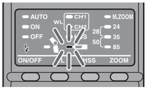 SONY HVL-F36AM - Die Anzeige leuchtet - 1