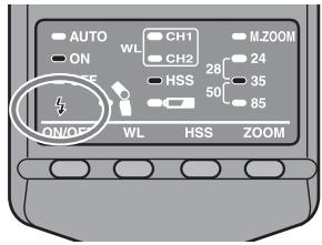 SONY HVL-F36AM - Wenn der Blitz geladen ist, drücken Sie zum Aufnehmer eines Fotos den Auslöser ganz. - 1