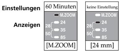 SONY HVL-F36AM - Wahlen Sie mit der Taste ZOOM die gewünschte Dauer bis zum automatischen Ausschalten. - 2