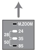SONY HVL-F36AM - Press the ZOOM button to display the desired zoom coverage. - 7